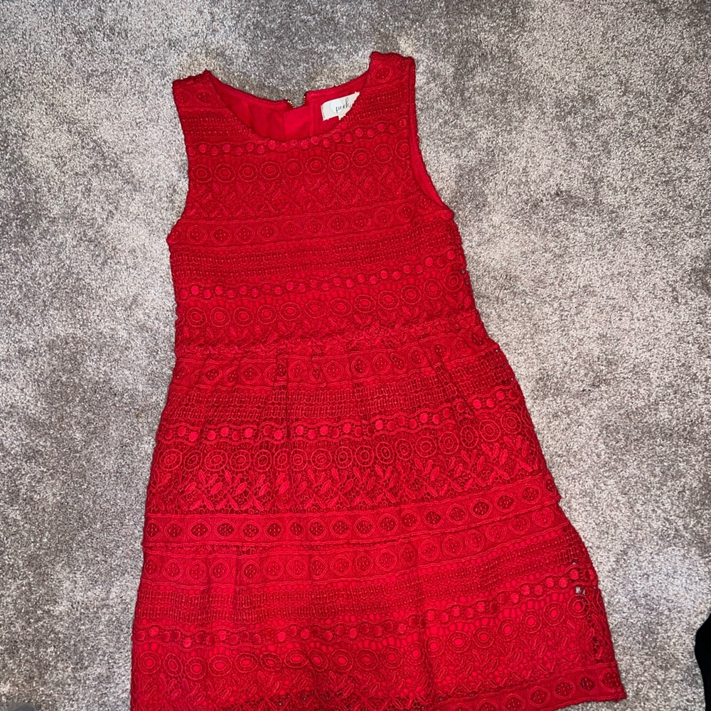Girls red formal dress- size 8